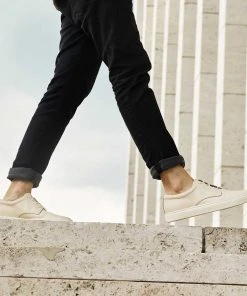 Nisolo Men's Diego Low Top Sneaker - Bone