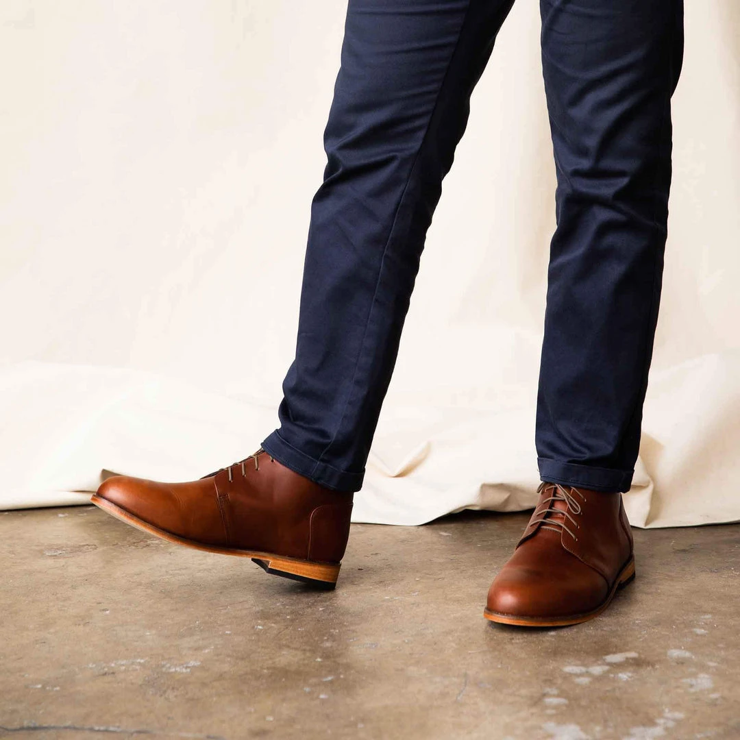 Nisolo Men's Emilio Chukka Boot - Brandy Nisolo Men's Emilio Chukka Boot - Brandy