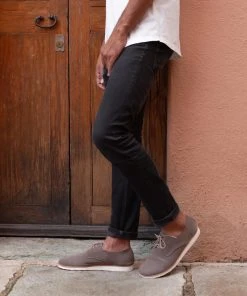 Nisolo Men's Lightweight Flex Derby - Slate Gray