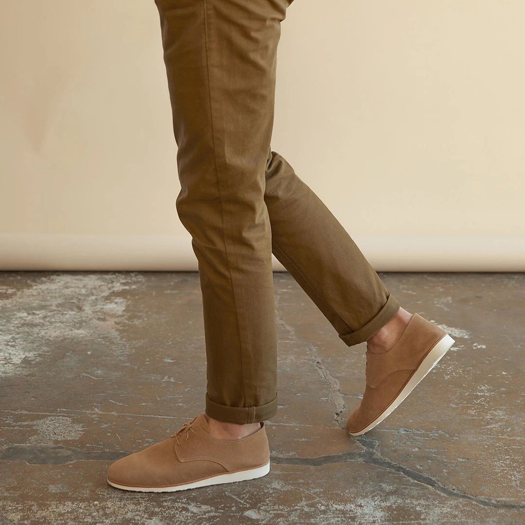 Nisolo Men's Lightweight Flex Derby - Stone Nisolo Men's Lightweight Flex Derby - Stone