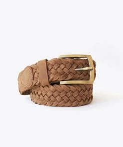 Nisolo Men's Teyo Woven Belt - Tobacco Accessories