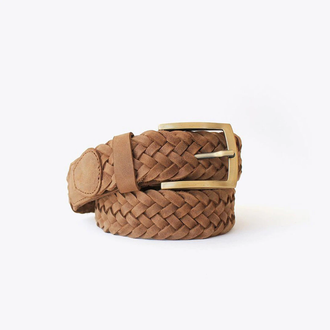Nisolo Men's Teyo Woven Belt - Tobacco Accessories Nisolo Men's Teyo Woven Belt - Tobacco Accessories