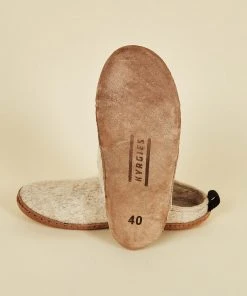 Kyrgies Best Sellers Men's Wool Slipper Slides - Oatmeal