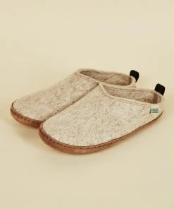 Kyrgies Best Sellers Men's Wool Slipper Slides - Oatmeal