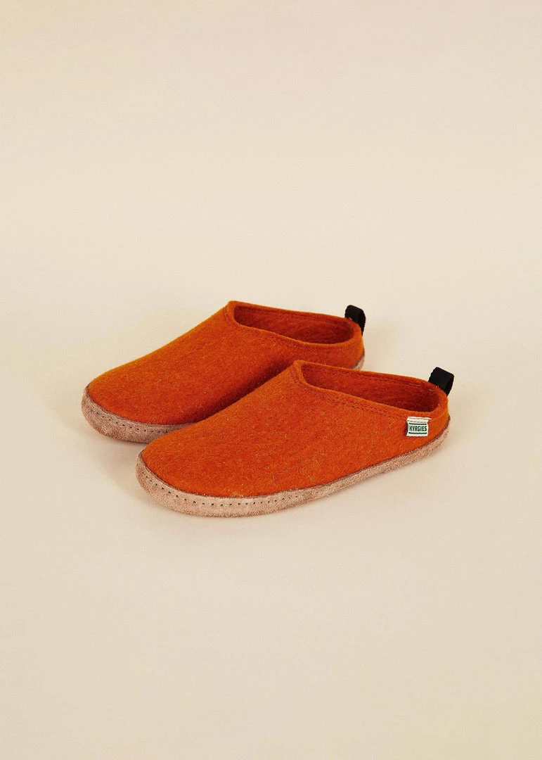 Kyrgies Best Sellers Men's Wool Slipper Slides - Orange Kyrgies Best Sellers Men's Wool Slipper Slides - Orange