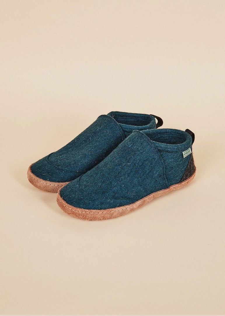 Kyrgies Men's Wool Tengries Slippers - Navy Kyrgies Men's Wool Tengries Slippers - Navy
