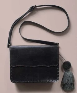 Purse & Clutch Mexican Leather Crossbody - Charcoal Accessories