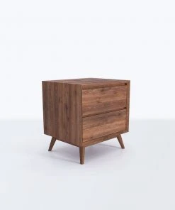 Masaya & Co. Mid Century Two Drawer Side Table / Nightstand 11 Masaya & Co. Mid Century Two Drawer Side Table / Nightstand