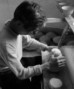 Middle Kingdom Home Goods Cold Mountain Porcelain Vase - Denim Blue