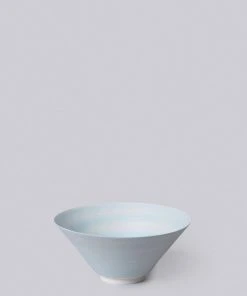 Middle Kingdom Conical Porcelain Bowl - Robin Egg Blue