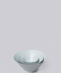 Middle Kingdom Conical Porcelain Bowl - Robin Egg Blue
