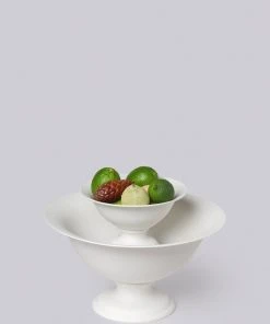 Middle Kingdom Best Sellers Footed Porcelain Vase - Bisque