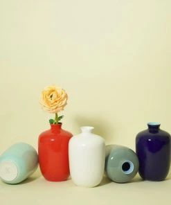 Middle Kingdom BIPOC Owned Glossy Small Plum Porcelain Vase