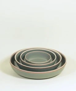 Middle Kingdom Hermit Porcelain Bowl - Steel Grey BIPOC Owned