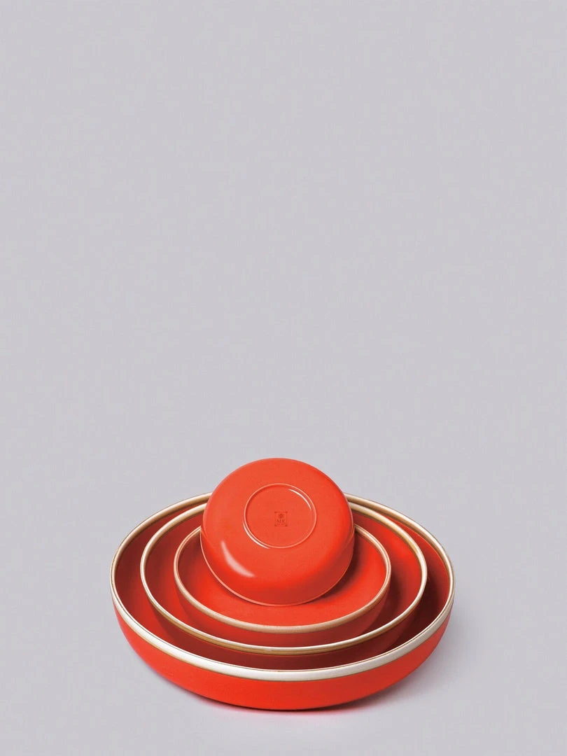 Middle Kingdom Kitchen + Dining Hermit Porcelain Bowl - Coral Red Middle Kingdom Kitchen + Dining Hermit Porcelain Bowl - Coral Red