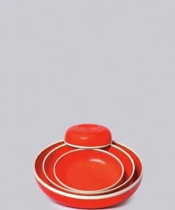 Middle Kingdom Kitchen + Dining Hermit Porcelain Bowl - Coral Red 4 Middle Kingdom Kitchen + Dining Hermit Porcelain Bowl - Coral Red