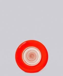 Middle Kingdom Hermit Porcelain Plate - Coral Red Best Sellers