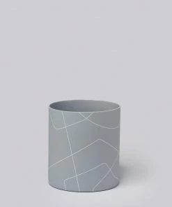 Middle Kingdom Large Porcelain Cylinder -Ash Home Goods