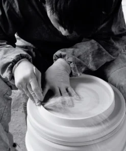 Middle Kingdom Home Goods Memphis Monk Porcelain Vase 2 Middle Kingdom Home Goods Memphis Monk Porcelain Vase