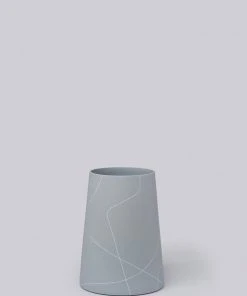 Middle Kingdom Home Goods Tall Wide Porcelain Cone - Ash