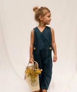 Mien Kids' Kinship Wrap Jumper - Rich Teal