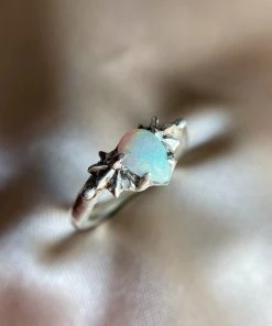 Iron Oxide Milky Way Teardrop Ring Jewelry