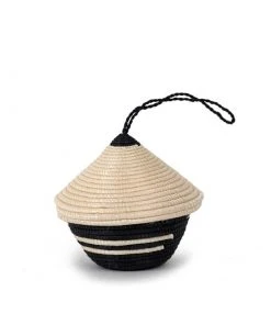 Azizi Life Miniature Basket Ornament - Black