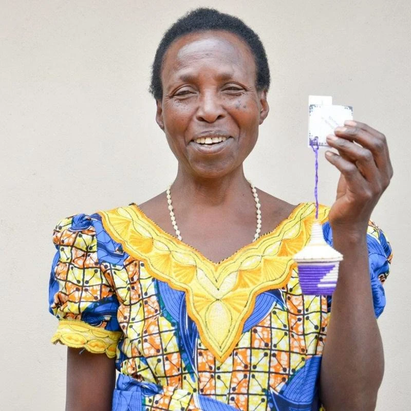 Azizi Life Miniature Basket Ornament - Red BIPOC Owned Azizi Life Miniature Basket Ornament - Red BIPOC Owned