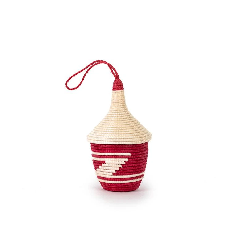 Azizi Life Miniature Basket Ornament - Red BIPOC Owned Azizi Life Miniature Basket Ornament - Red BIPOC Owned