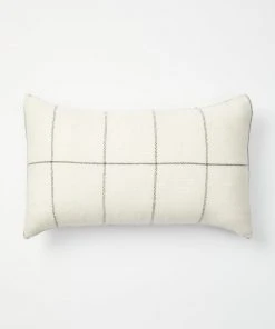 Minna Home Goods Anni Wool Lumbar Pillow - Cream