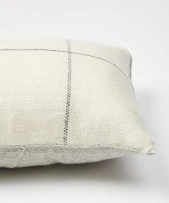 Minna Home Goods Anni Wool Lumbar Pillow - Cream