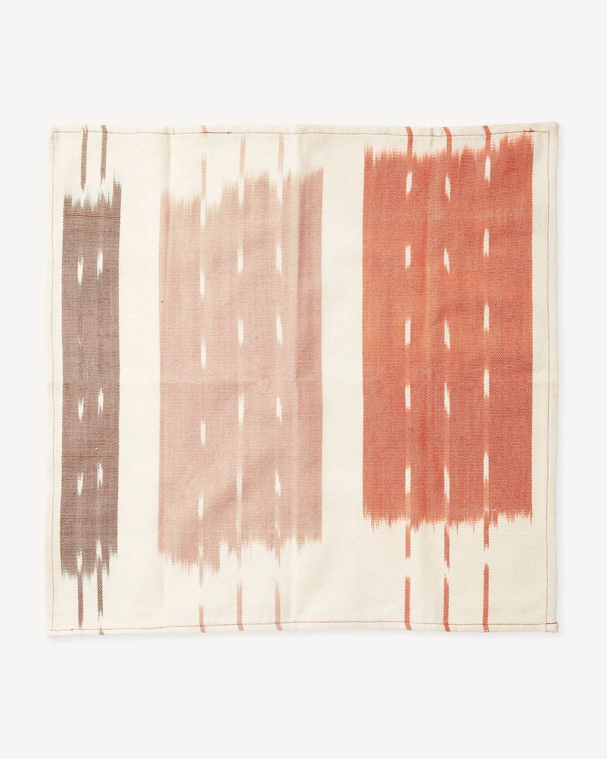 Minna Ikat Napkin Set - Rust Kitchen + Dining Minna Ikat Napkin Set - Rust Kitchen + Dining