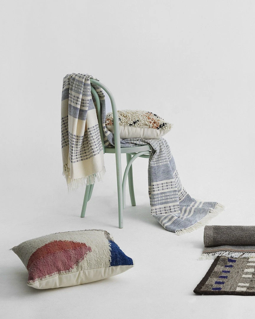 Minna Marta Throw Blanket - Blue Best Sellers Minna Marta Throw Blanket - Blue Best Sellers