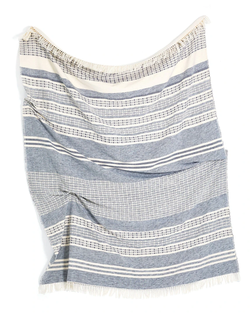 Minna Marta Throw Blanket - Blue Best Sellers Minna Marta Throw Blanket - Blue Best Sellers