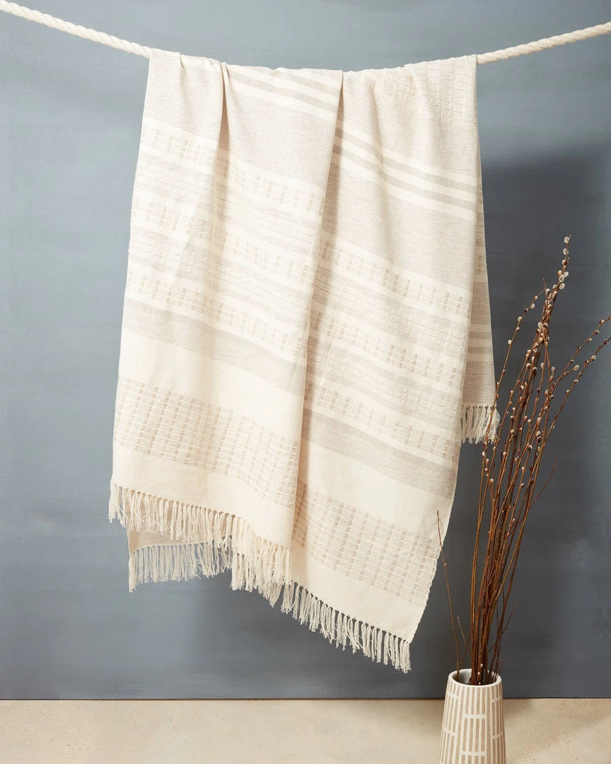 Minna Marta Throw Blanket - Cream Minna Marta Throw Blanket - Cream