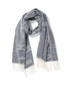 Minna Accessories Shapes Scarf - Blue