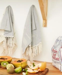 Minna Best Sellers Shapes Hand / Kitchen Towel - Gray