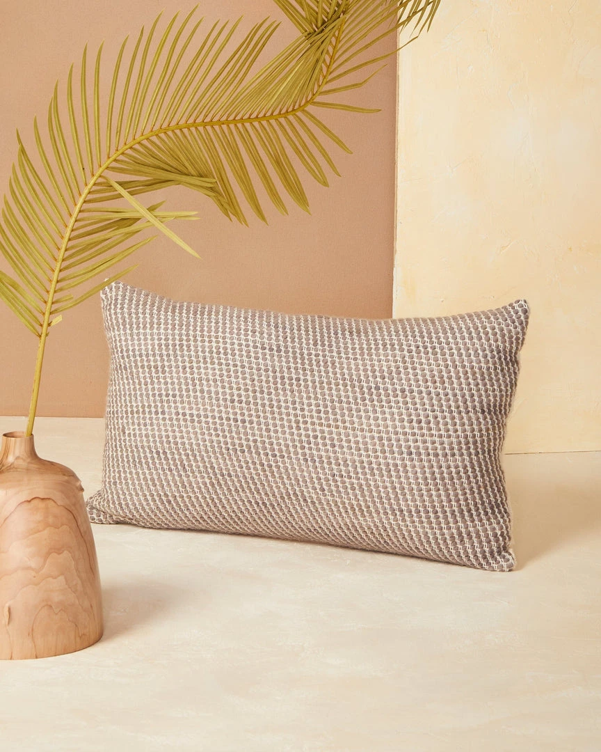 Minna Sheila Merino Lumbar Pillow - Fog Home Goods Minna Sheila Merino Lumbar Pillow - Fog Home Goods