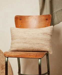 Minna Sheila Merino Lumbar Pillow - Wheat
