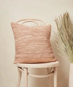 Minna Sheila Merino Throw Pillow - Salmon Home Goods