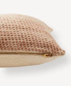 Minna Sheila Merino Throw Pillow - Salmon Home Goods