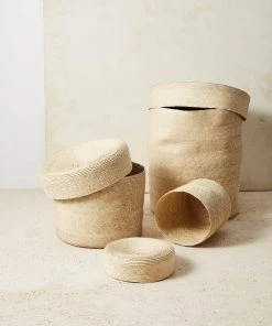 Minna Lidded Palm Basket
