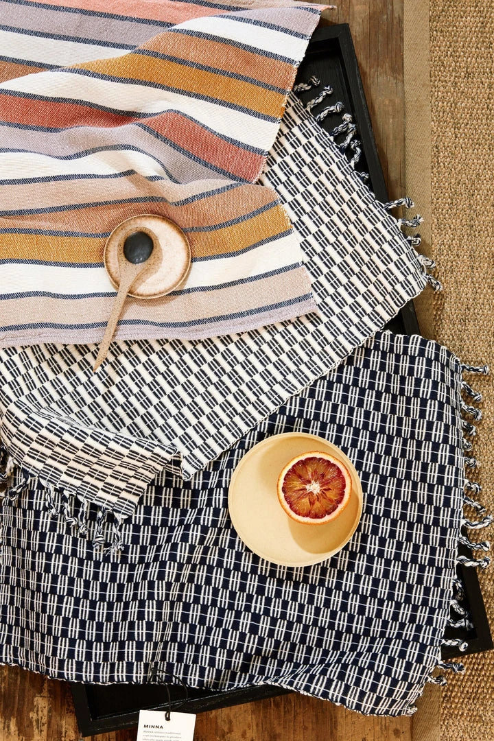 Minna Sunrise Stripe Napkin Set Kitchen + Dining Minna Sunrise Stripe Napkin Set Kitchen + Dining