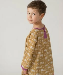 Mirasa Design Baby Elephant Tunic - Forest Yellow 1 Mirasa Design Baby Elephant Tunic - Forest Yellow