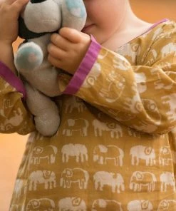 Mirasa Design Baby Elephant Tunic - Forest Yellow 2 Mirasa Design Baby Elephant Tunic - Forest Yellow
