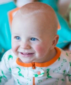 Mirasa Design Kids' + Baby Baby Footed Giraffe Onesie