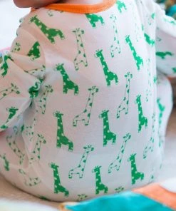 Mirasa Design Kids' + Baby Baby Footed Giraffe Onesie