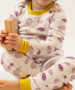 Mirasa Design Kids' Porcupine Pajama Set - Fuchsia + Celery Kids' + Baby
