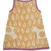 Mirasa Design Baby Gifts Baby Bold Leaf Dress - Forest Yellow