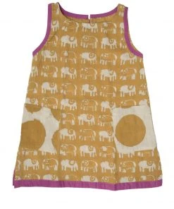 Mirasa Design Baby Elephant Dress - Forest Yellow Kids' + Baby